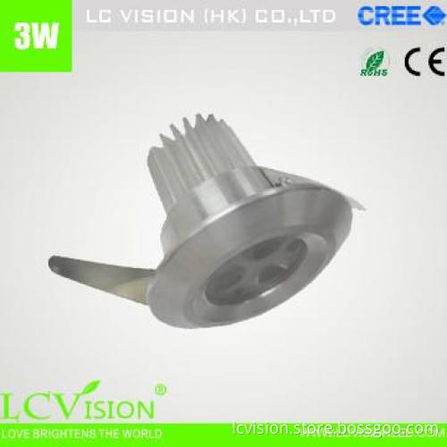 LED lighting / 3W CREE LED Down light / Dimming / Fixed / 250 lm